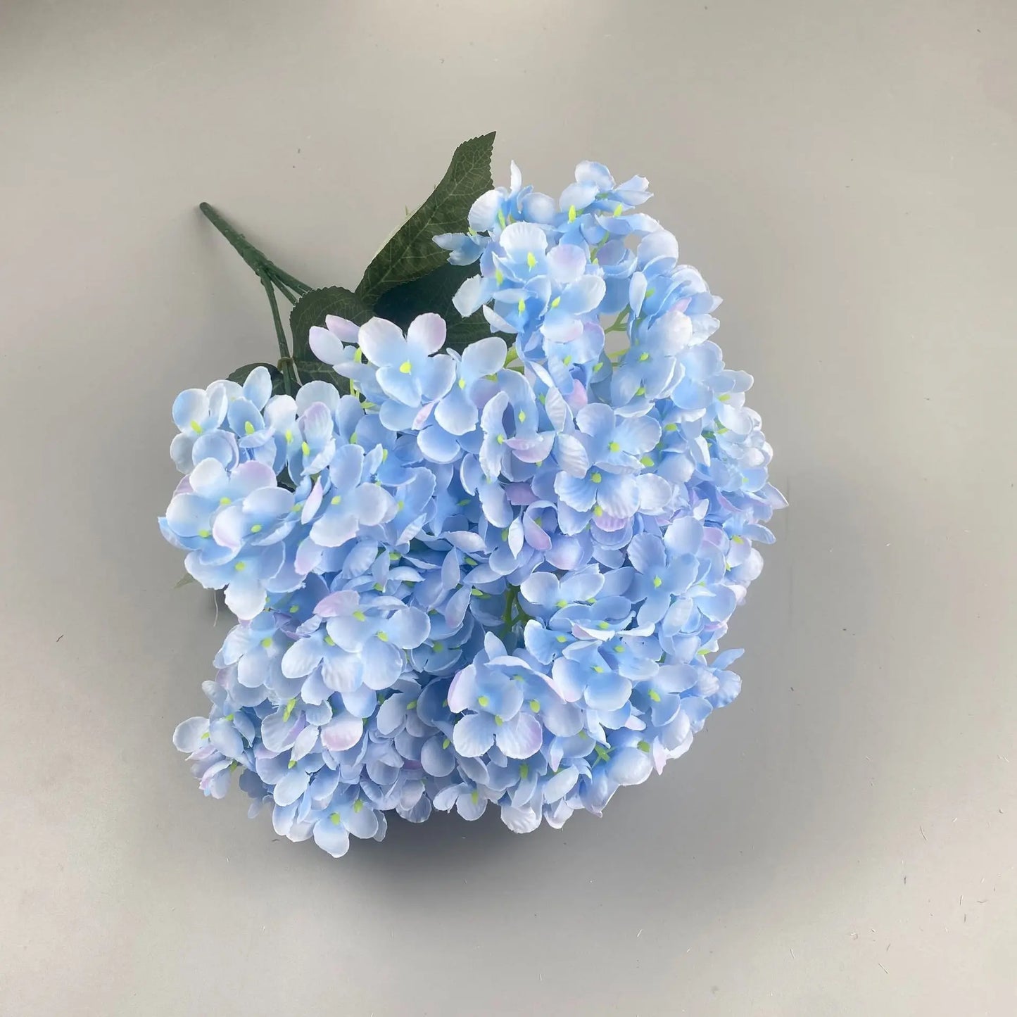 Large Size 5 Heads Artificial Flowers White Pink Hydrangea Silk DIY Wedding Bridal Bouquet Fake Flowers Home Party Decoration