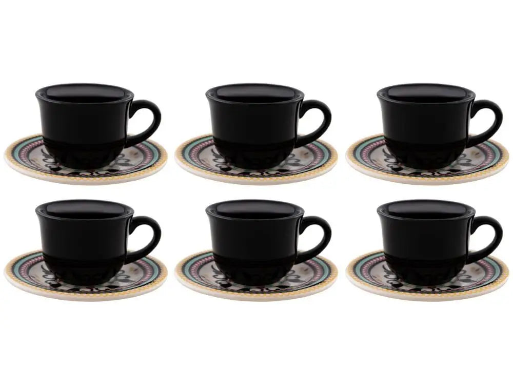 Oxford Floreal 6 Pieces Coffee Cups Set 65ml