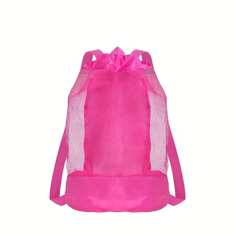 Beach storage bag,Large capacity net multifunctional travel backpack,sundries toy storage bag
