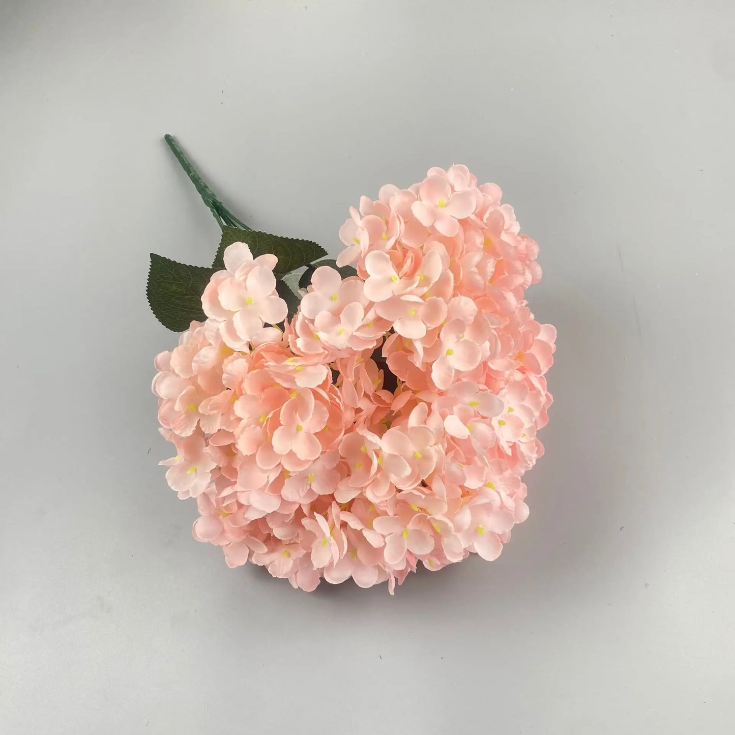 Large Size 5 Heads Artificial Flowers White Pink Hydrangea Silk DIY Wedding Bridal Bouquet Fake Flowers Home Party Decoration