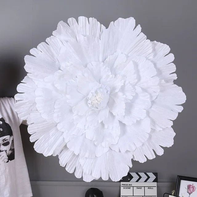 Multiple Sizes Wedding Flower Large Silk Artificial Flower Peony Head Giant Flowers For Diy Flower Background Wall Decoration
