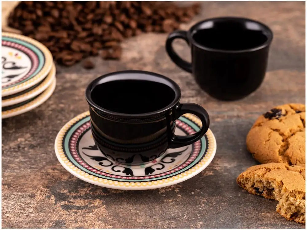 Oxford Floreal 6 Pieces Coffee Cups Set 65ml