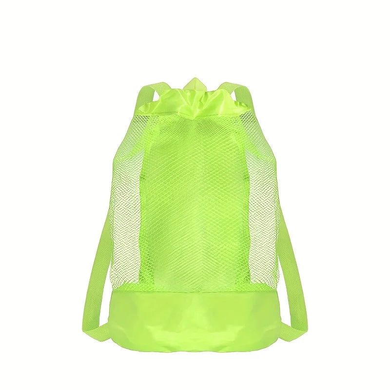 Beach storage bag,Large capacity net multifunctional travel backpack,sundries toy storage bag