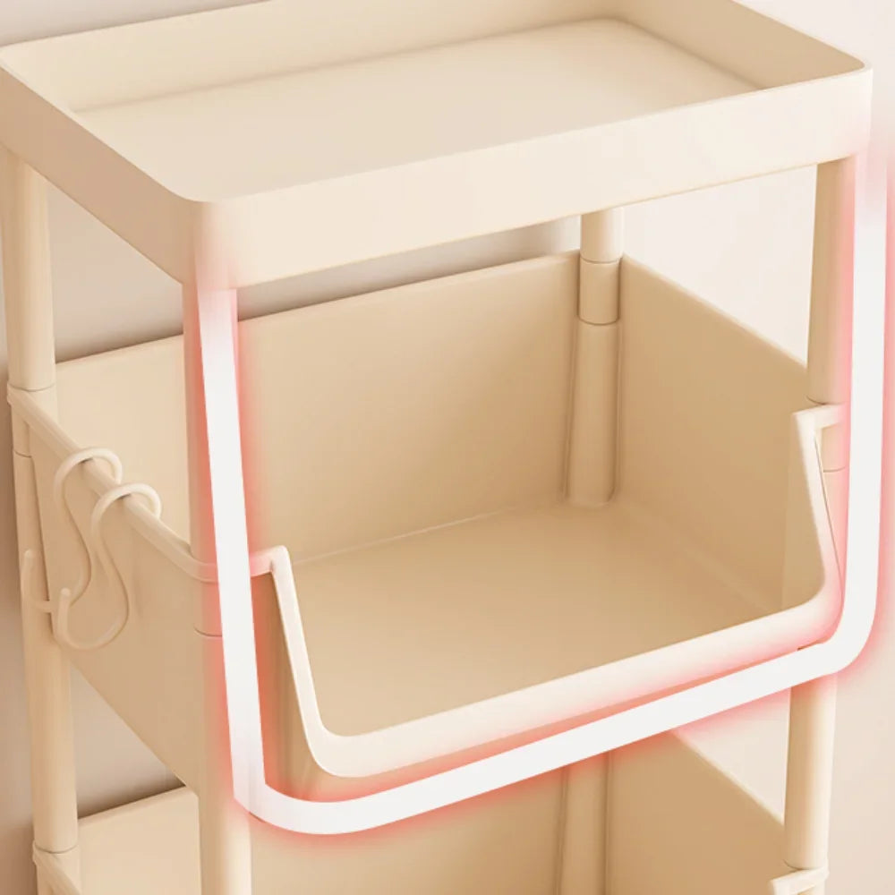 Children's Bookcases Rack Furniture With Wheels Removable Small Bookshelves With Wheels Cart Home Toy Storage Reading Shelves