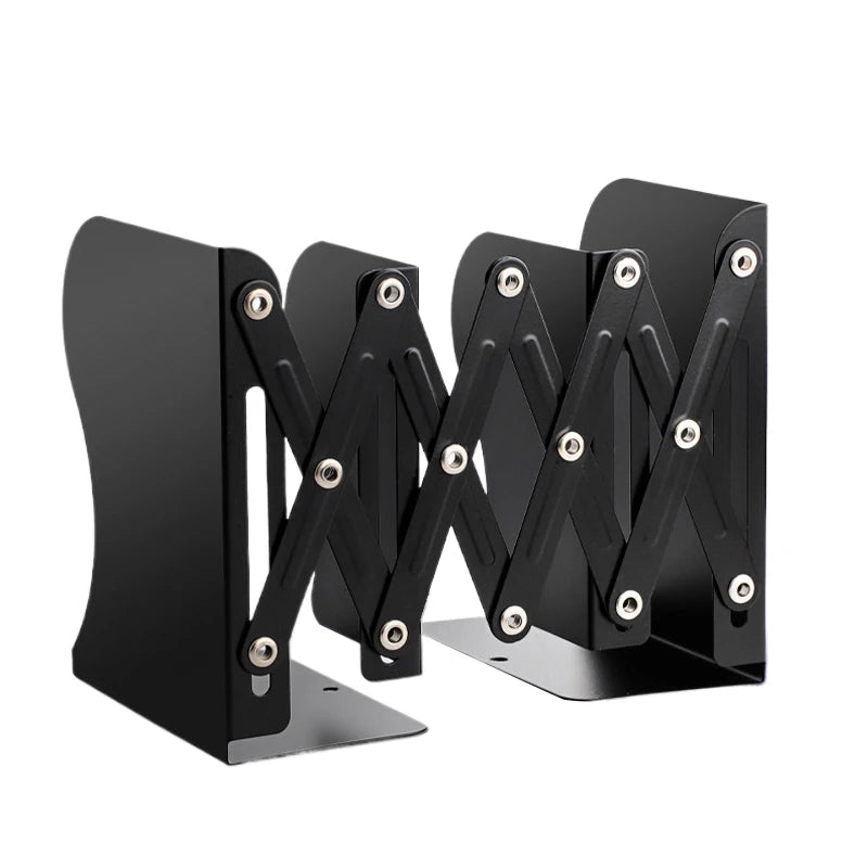 Retractable Bookends For Shelves Book Support Stand Set Adjustable Bookshelf With Pen Holder Desk Organizer Office Accessories