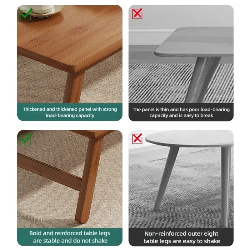 Japanese Floor Table Folding Coffee TableWindow Low Table Rectangular Balcony Table Low Ground Computer Desk Furnitrure