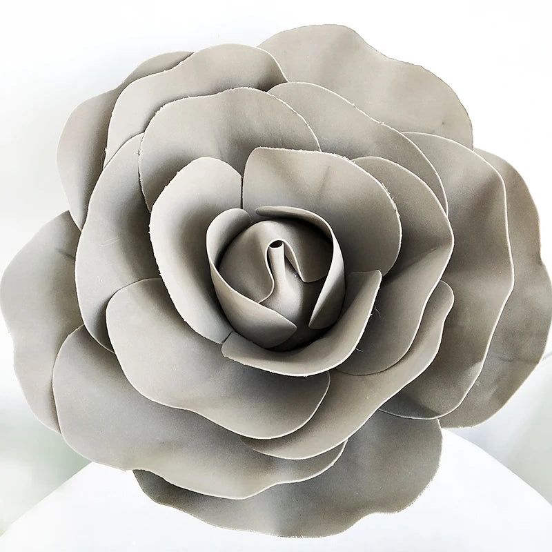 Large Foam Fake Flowers Artificial Roses Set of European Style Wedding Flower Wall Wedding Window Background Layout
