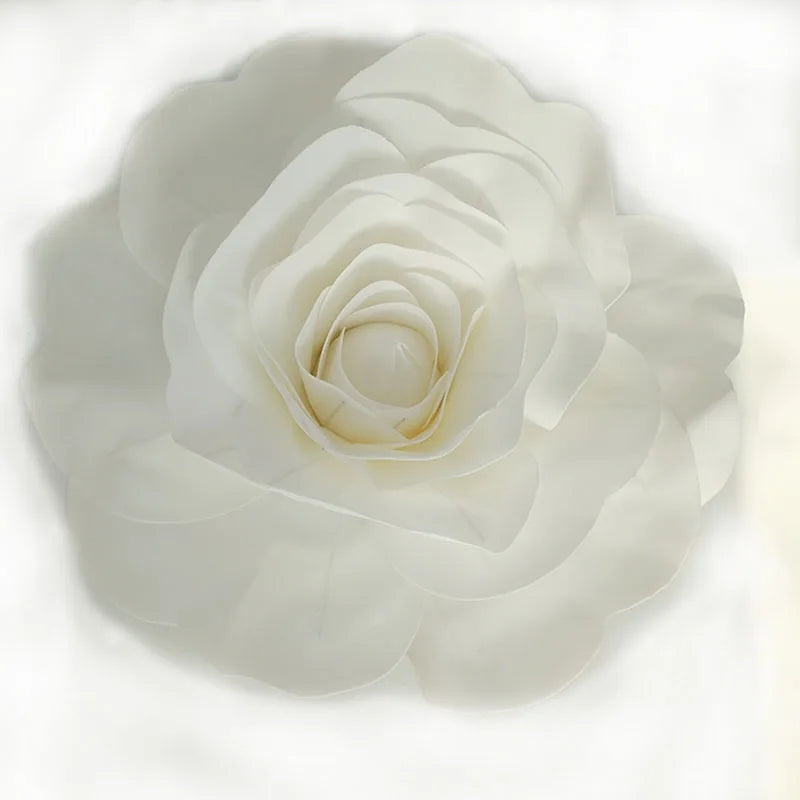 Large Foam Fake Flowers Artificial Roses Set of European Style Wedding Flower Wall Wedding Window Background Layout