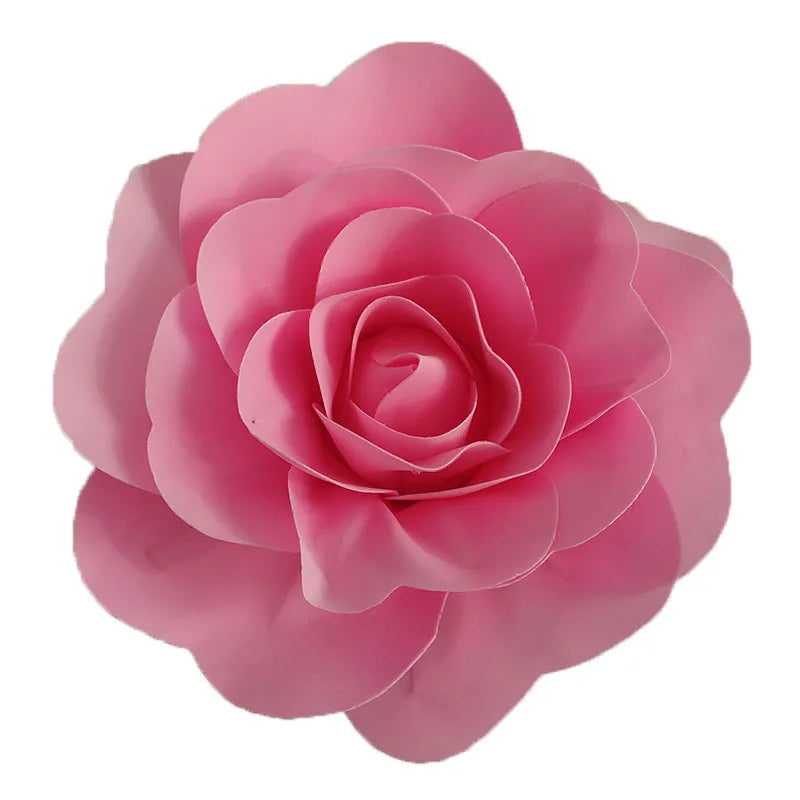 Large Foam Fake Flowers Artificial Roses Set of European Style Wedding Flower Wall Wedding Window Background Layout