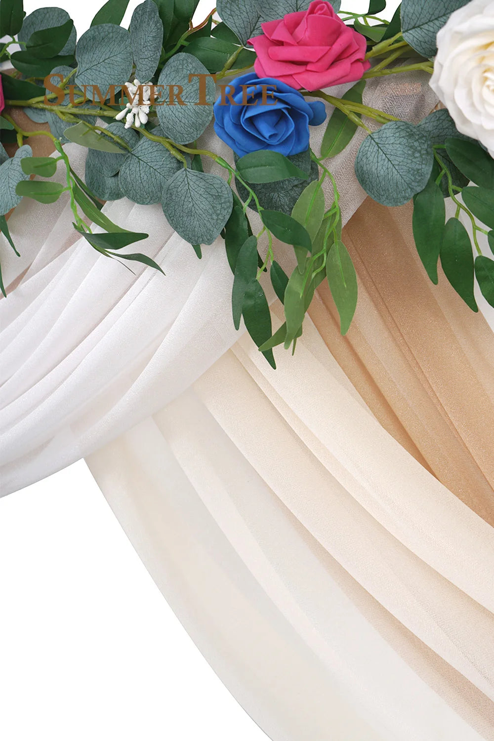 6-10 Meters Wedding Arch Drape Chiffon Fabric Draping Curtain Drapery Party Supplies Ceremony Reception Hanging Decoration