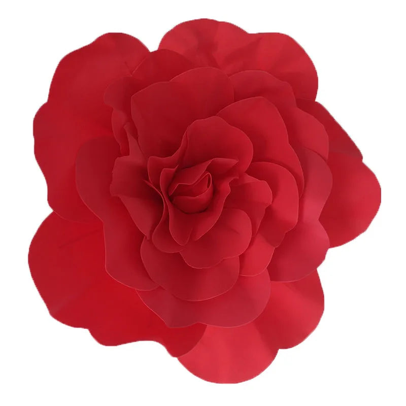 Large Foam Fake Flowers Artificial Roses Set of European Style Wedding Flower Wall Wedding Window Background Layout