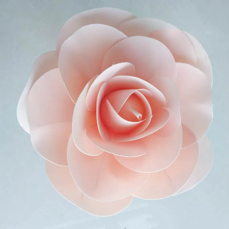 Large Foam Fake Flowers Artificial Roses Set of European Style Wedding Flower Wall Wedding Window Background Layout