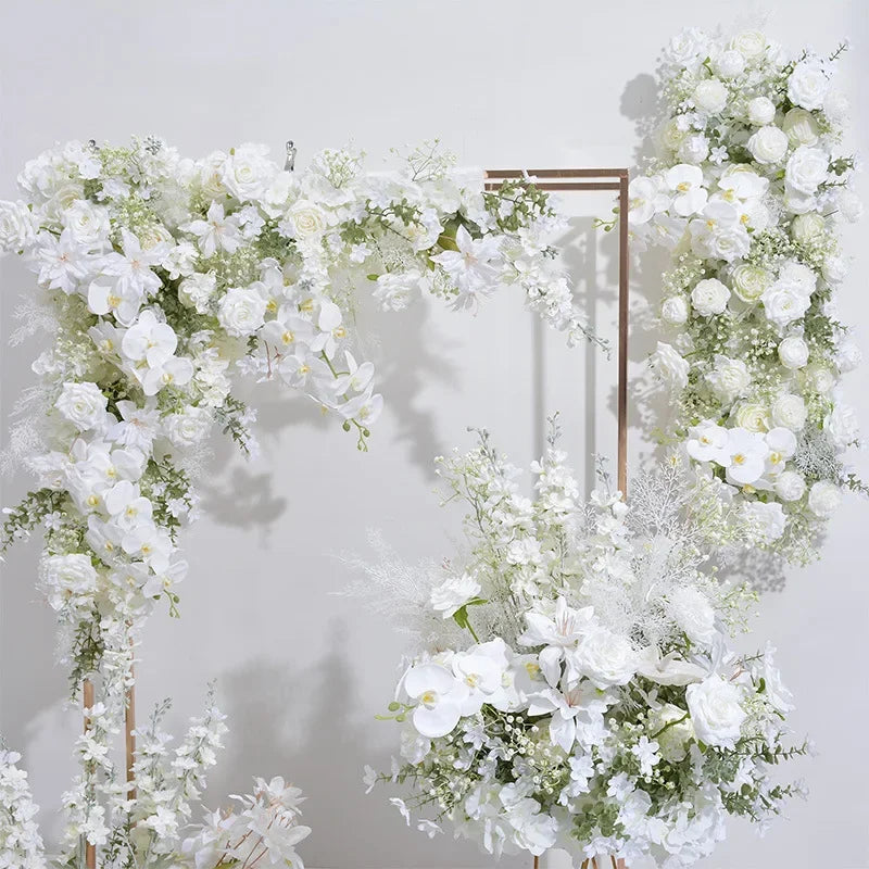 Giant Flower Hydrangea Rose Baby's Breath Garland for Wedding Backdrop Table Decor and Hanging Arrangements
