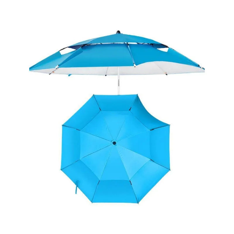 Fishing umbrella - three-fold, adjustable, all-directional, sun protection, rainproof, shade for outdoor fishing