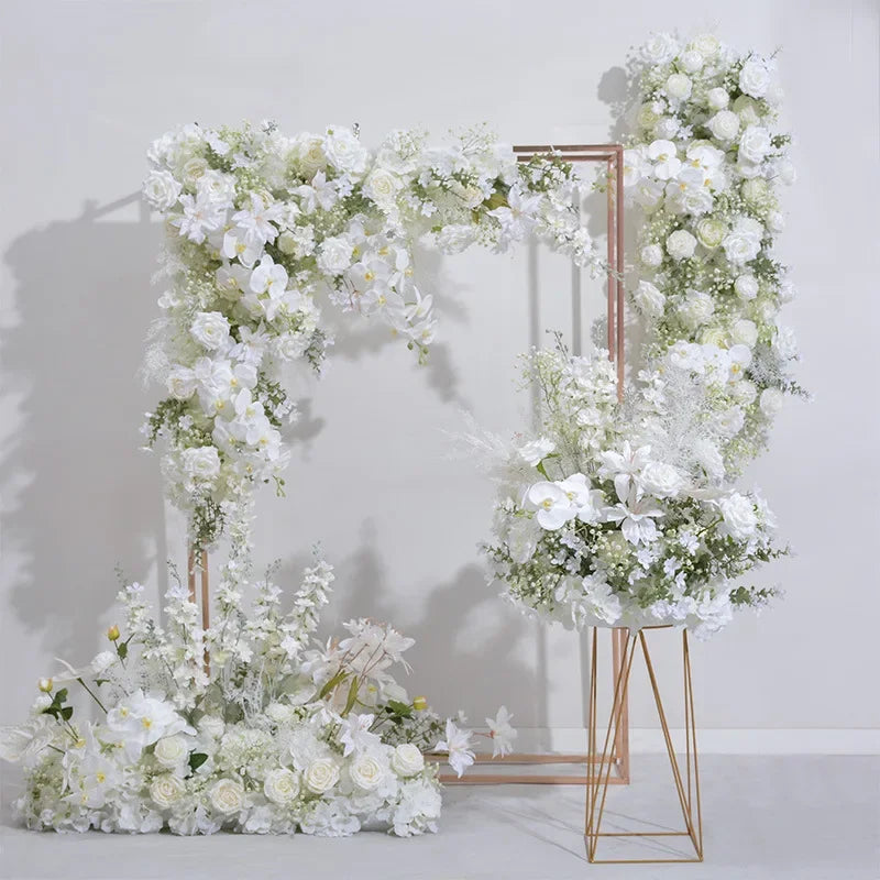 Giant Flower Hydrangea Rose Baby's Breath Garland for Wedding Backdrop Table Decor and Hanging Arrangements