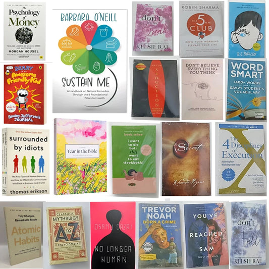 2025 NEW English Best-selling books : Money Psychology books, Atomic Habits, Changing Thinking, 48 Laws of Power, etc