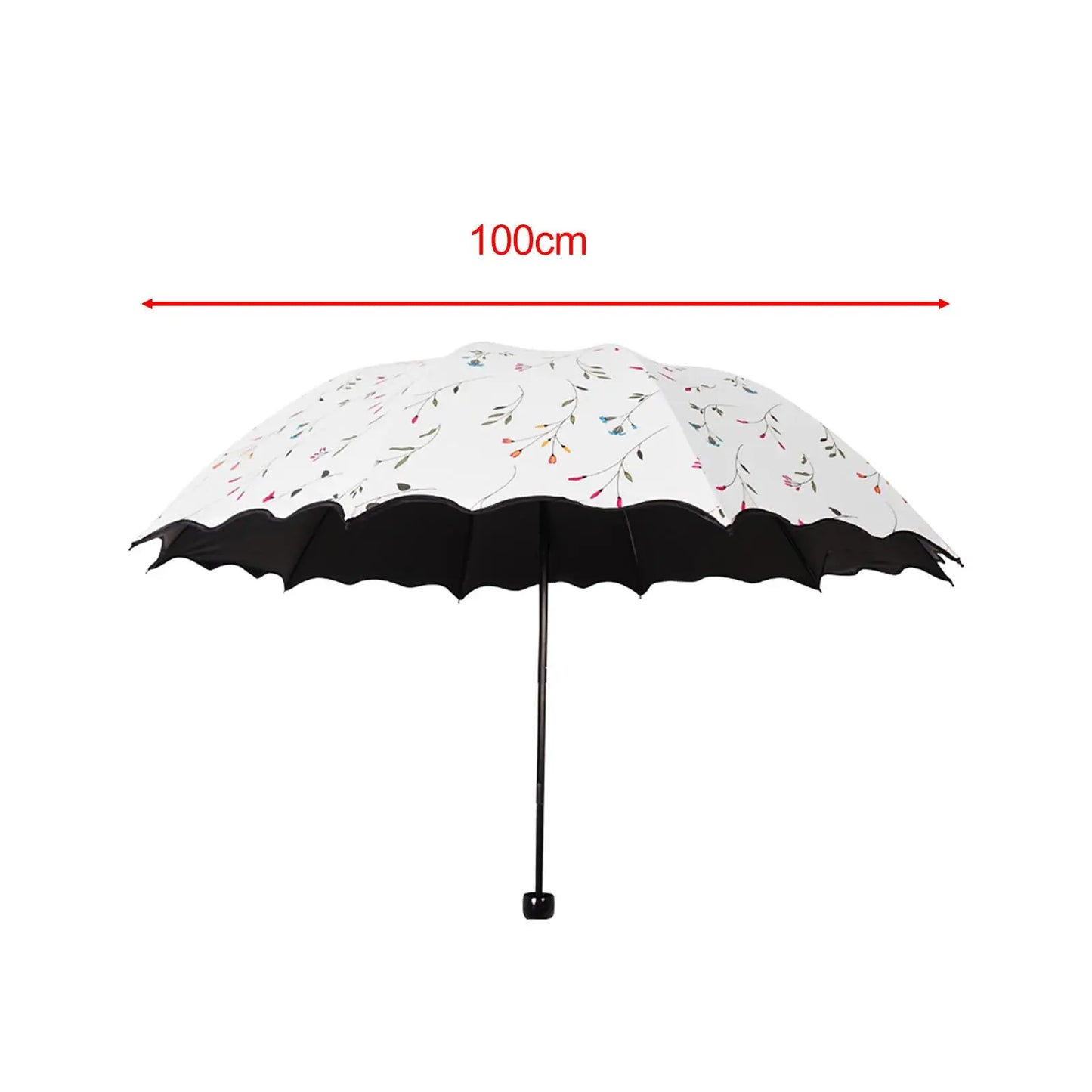 Folding Umbrella Portable Sunny and Rainy Rainproof Practical Sun Umbrella for Purse for Shopping Summer Travel Hiking Walking