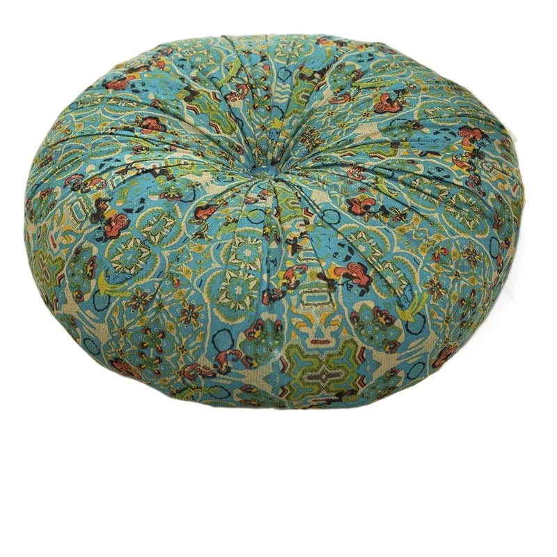 Bohemian Style Thickened Cotton Linen Cushion for Ground Lazy People with Moroccan Window Tatami Mat Pillow Puff Cushion That