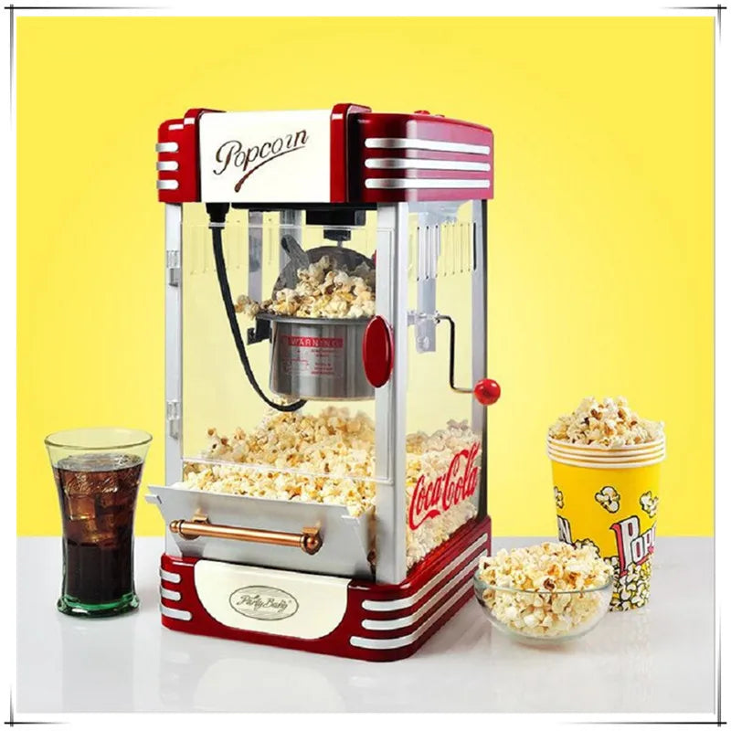 commercial Electric Popcorn machine automatic Hot Popcorn maker for cinema leisure snack equipment