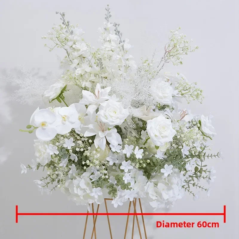 Giant Flower Hydrangea Rose Baby's Breath Garland for Wedding Backdrop Table Decor and Hanging Arrangements