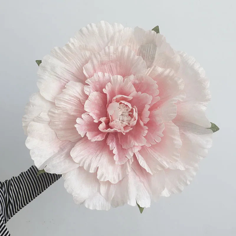 Multiple Sizes Wedding Flower Large Silk Artificial Flower Peony Head Giant Flowers For Diy Flower Background Wall Decoration