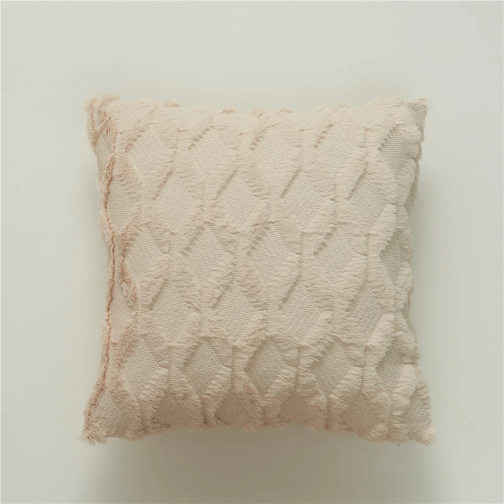 Soft Decor Plush Pillow Cozy Cushion Cover 45x45cm Home Decor Throw Pillow Cover Living Room Bedroom Sofa Christmas