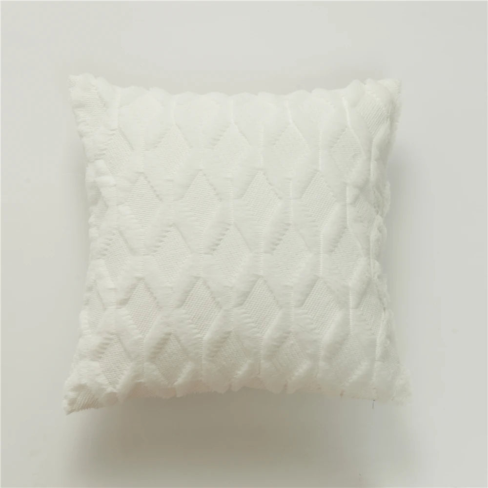 Soft Decor Plush Pillow Cozy Cushion Cover 45x45cm Home Decor Throw Pillow Cover Living Room Bedroom Sofa Christmas