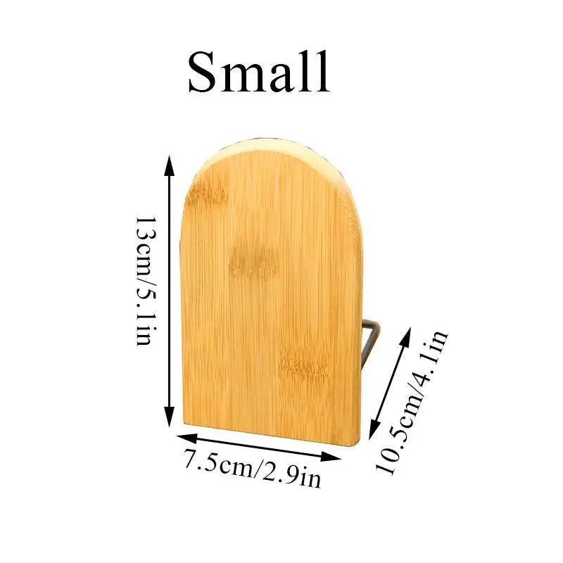 1pc Simple Wood Bookend Holder Desktop Organizer Office Book Stand Magazine Folder Storage Desk Shelf Stationery School Supplies
