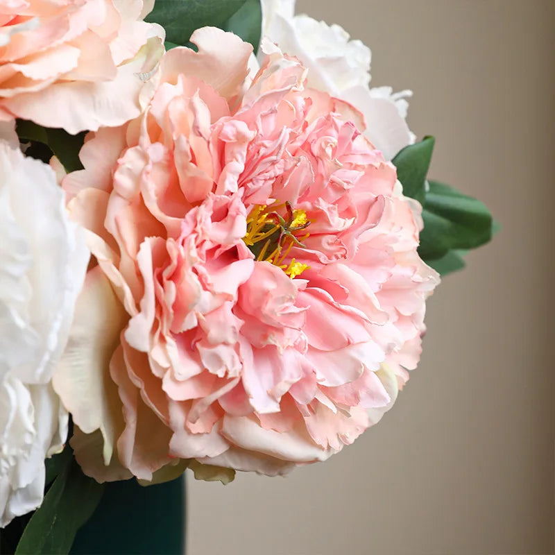 Large Silk Peony Artificial Flowers High Quality Simulation Peony European Style Fake Flowers Bouquet For Wedding Home Decor 1PC