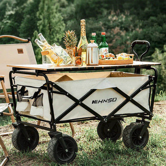 Outdoor foldable campsite vehicles, camping carts, picnic carts, portable outing camping carts, hand-pulled pole carts, trailers