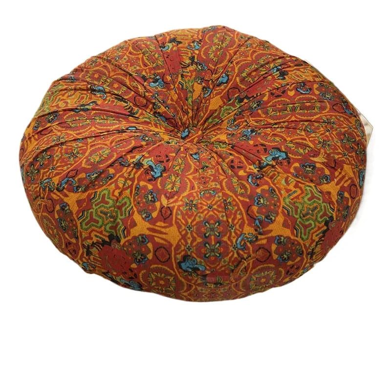 Bohemian Style Thickened Cotton Linen Cushion for Ground Lazy People with Moroccan Window Tatami Mat Pillow Puff Cushion That