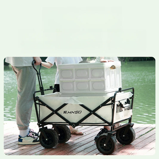 Outdoor foldable campsite vehicles, camping carts, picnic carts, portable outing camping carts, hand-pulled pole carts, trailers