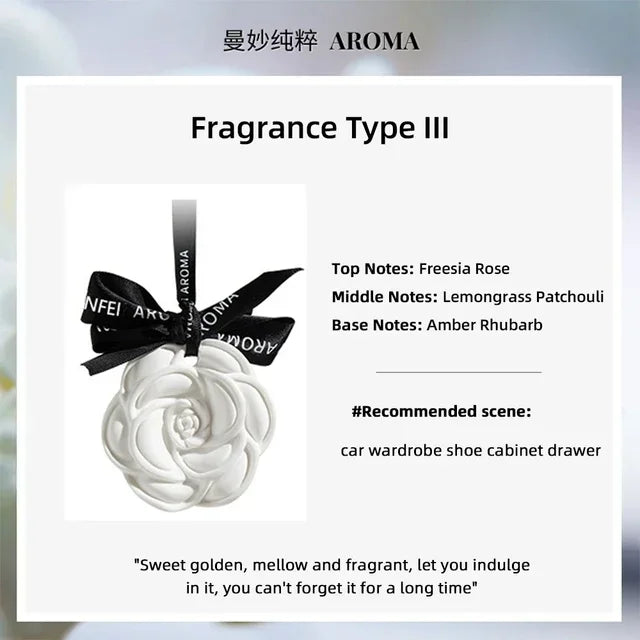 Home Car Office Aromatherapy New Antique Plaster Crafts Hanging Fragrance Spread Plaster Scented Ceramic Aroma Diffuser
