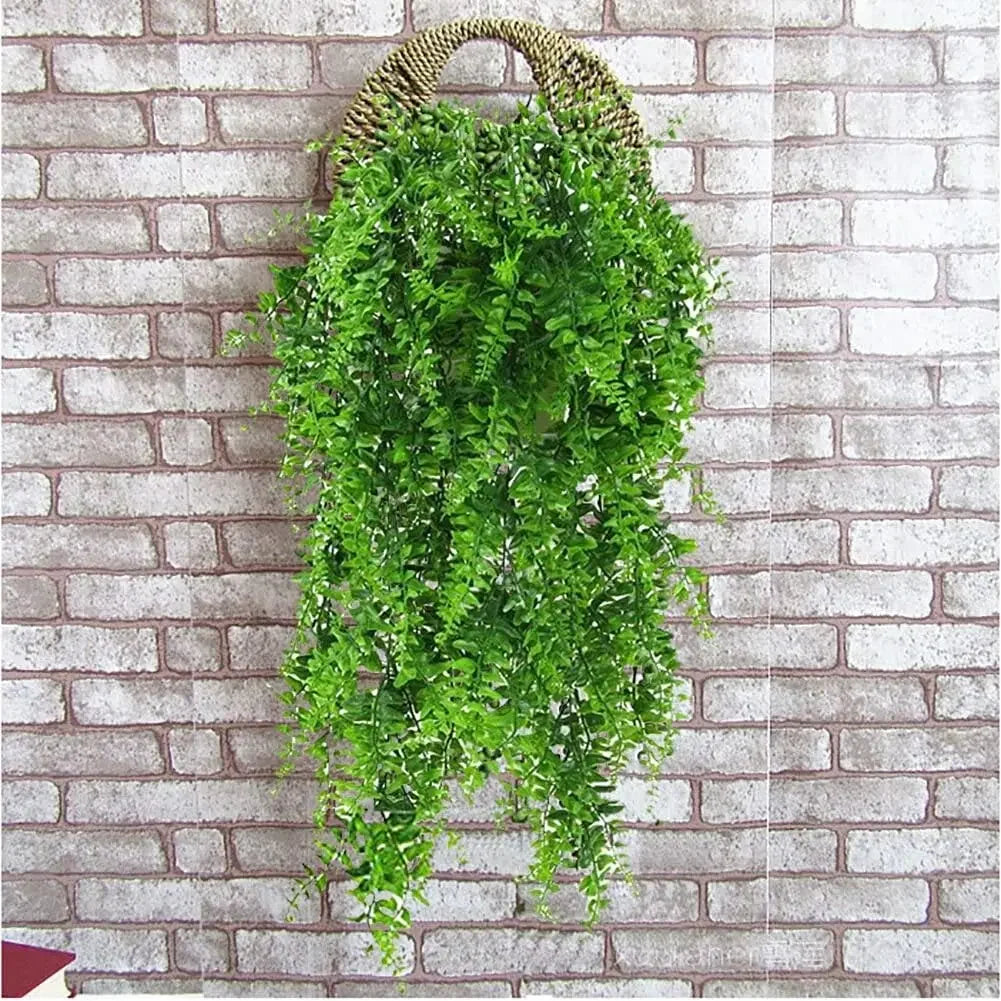 Plastic artificial plants for decoration, artificial plants, hanging plants, Boston Fern Bush, 2PCs