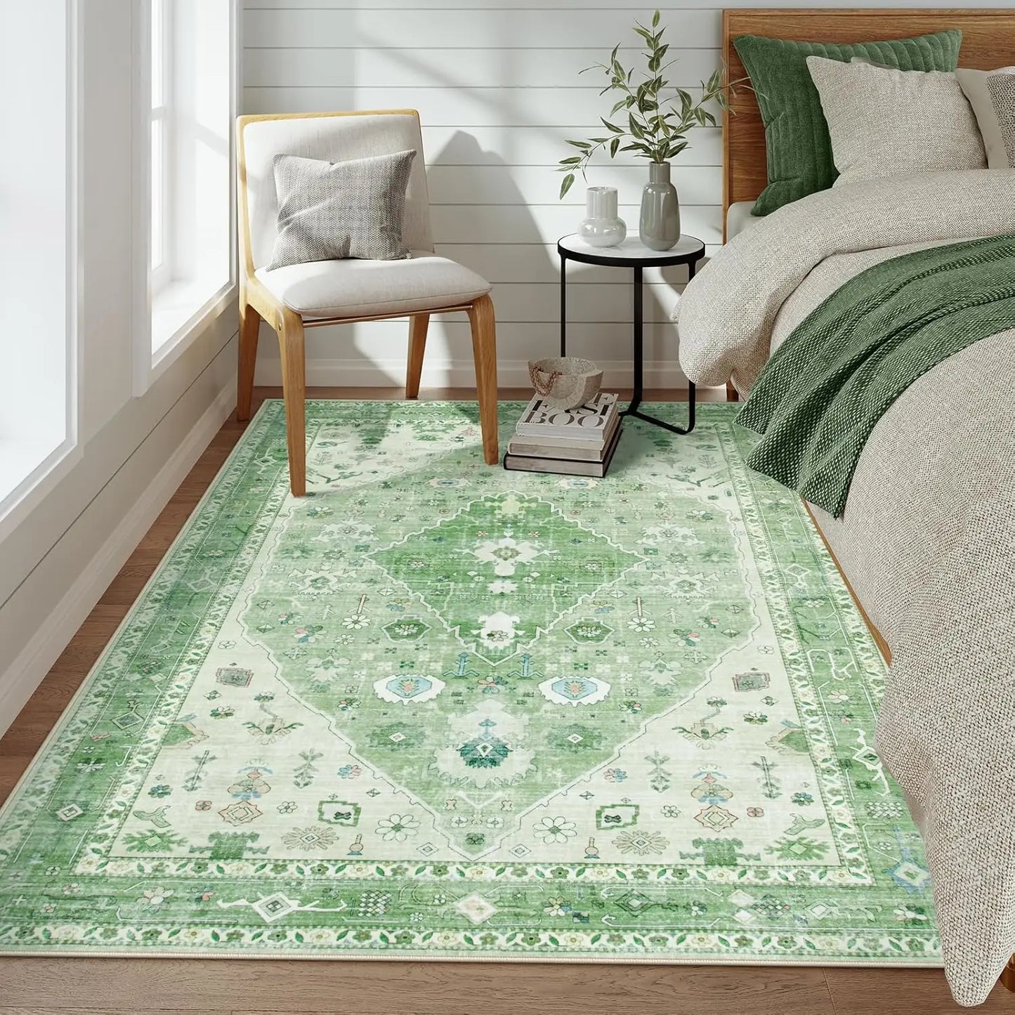 Modern Large Boho Sage Green Rugs for Living Room Decor Bedroom Lounge Balcony Sofa   Mat Coffee Table Floor Mat Dining Room Rug