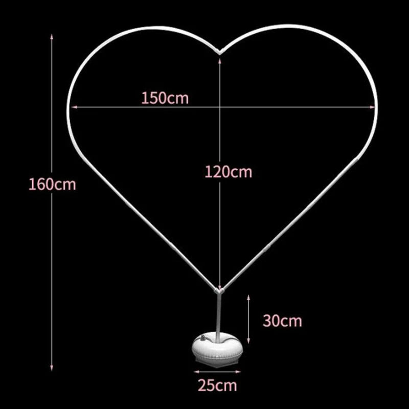 Heart Shaped Balloon Arch DIY Balloon Arch Garland Balloon Arch Stand Kit For Outdoors Weddings Anniversary Decorations 5.2