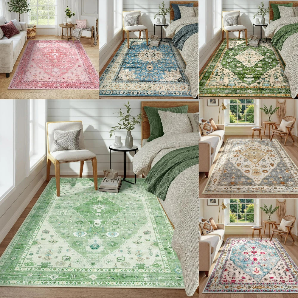 Modern Large Boho Sage Green Rugs for Living Room Decor Bedroom Lounge Balcony Sofa   Mat Coffee Table Floor Mat Dining Room Rug