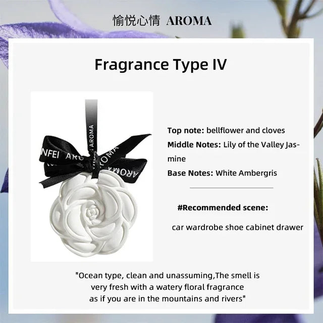 Home Car Office Aromatherapy New Antique Plaster Crafts Hanging Fragrance Spread Plaster Scented Ceramic Aroma Diffuser