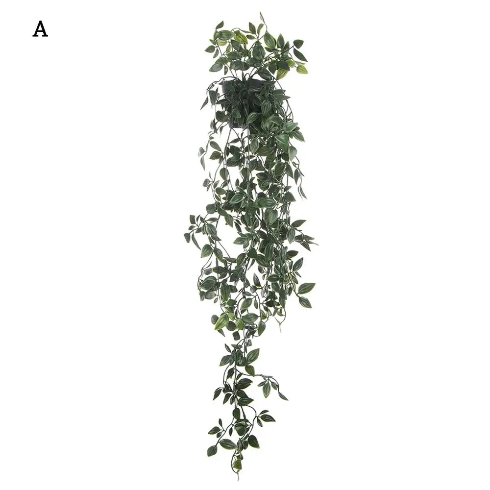 Artificial Hanging Plants with Pot Fake Plants Hanging Vines Shelf Plants Decor Potted Plants for Home Indoor Outdoor Decoration
