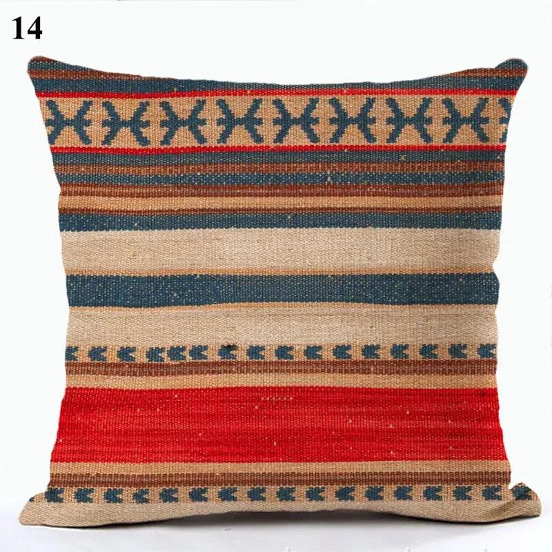 Bohemian Throw Pillows Case Brown Cushions Decorative Linen Comfortable Cover Cushion Geometric Cushion Cover Home Pillowcase