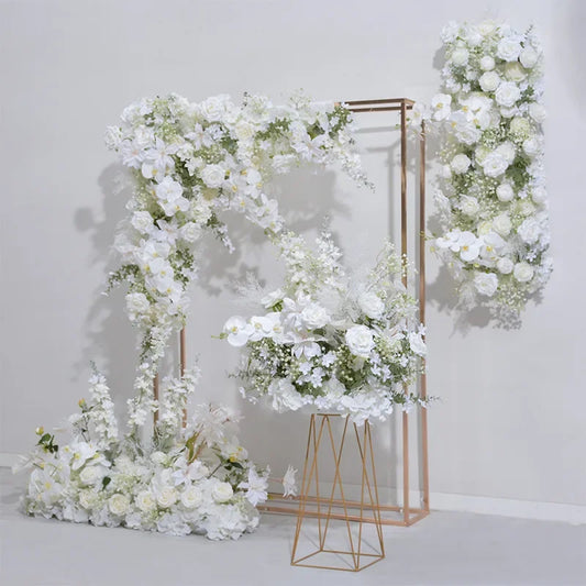 Giant Flower Hydrangea Rose Baby's Breath Garland for Wedding Backdrop Table Decor and Hanging Arrangements