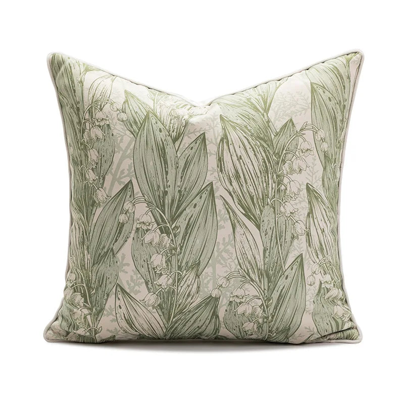 Modern and Fresh Ins Wind Matcha Green Home Living Room Sofa Window Float Pillow Throwing Pillow Simple and Light Luxury Cushion