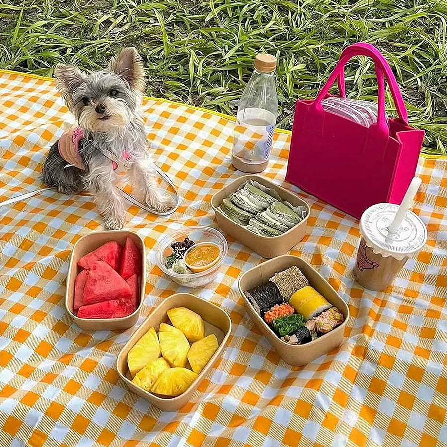 1pcs，Ultra large picnic blanket, portable waterproof picnic blanket, beach checkered picnic mat, camping lawn picnic blanket