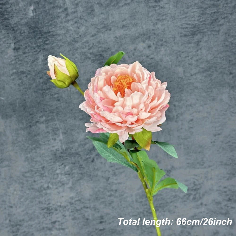 Large Silk Peony Artificial Flowers High Quality Simulation Peony European Style Fake Flowers Bouquet For Wedding Home Decor 1PC