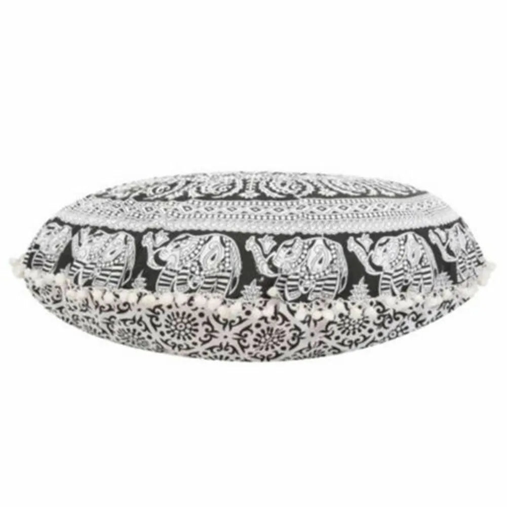 43CM Round Pattern Pillowcase Bohemian Cushion Cover Floor Cushion Printed Pillows Cover For Home Hotel Bar Car Decorate