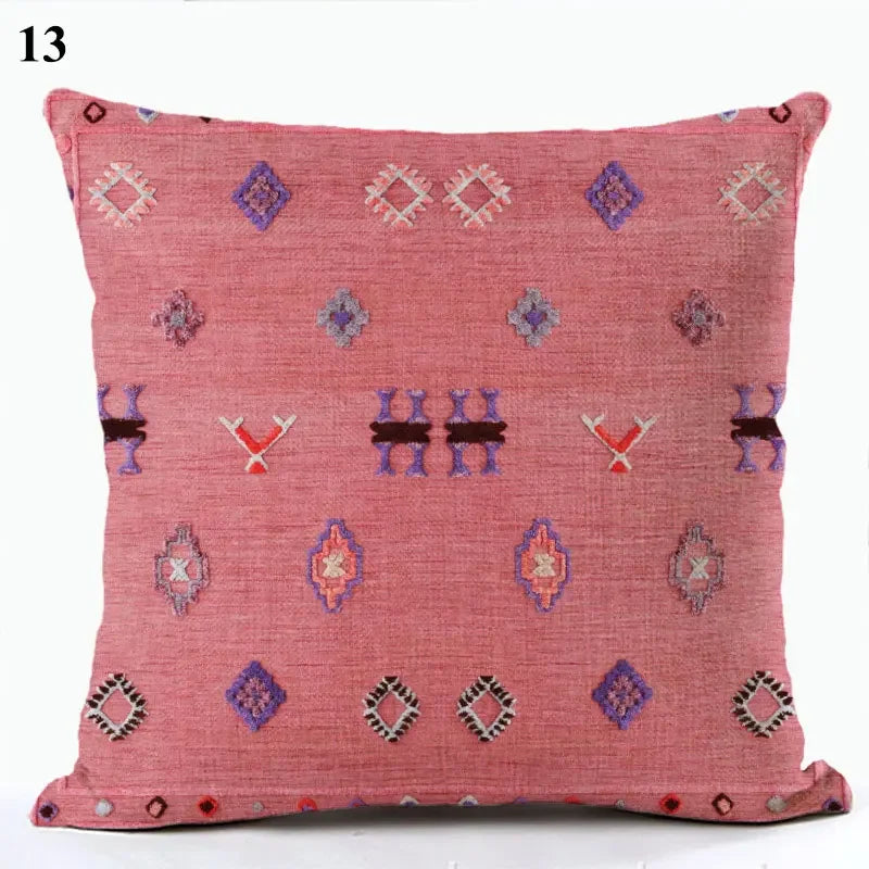 Bohemian Throw Pillows Case Brown Cushions Decorative Linen Comfortable Cover Cushion Geometric Cushion Cover Home Pillowcase