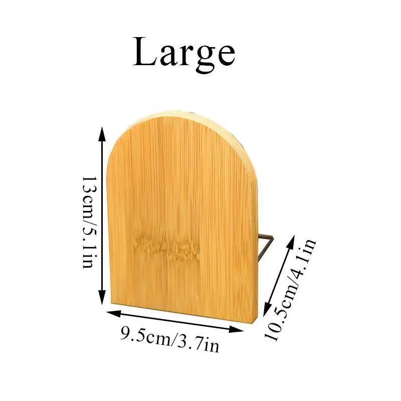 1pc Simple Wood Bookend Holder Desktop Organizer Office Book Stand Magazine Folder Storage Desk Shelf Stationery School Supplies