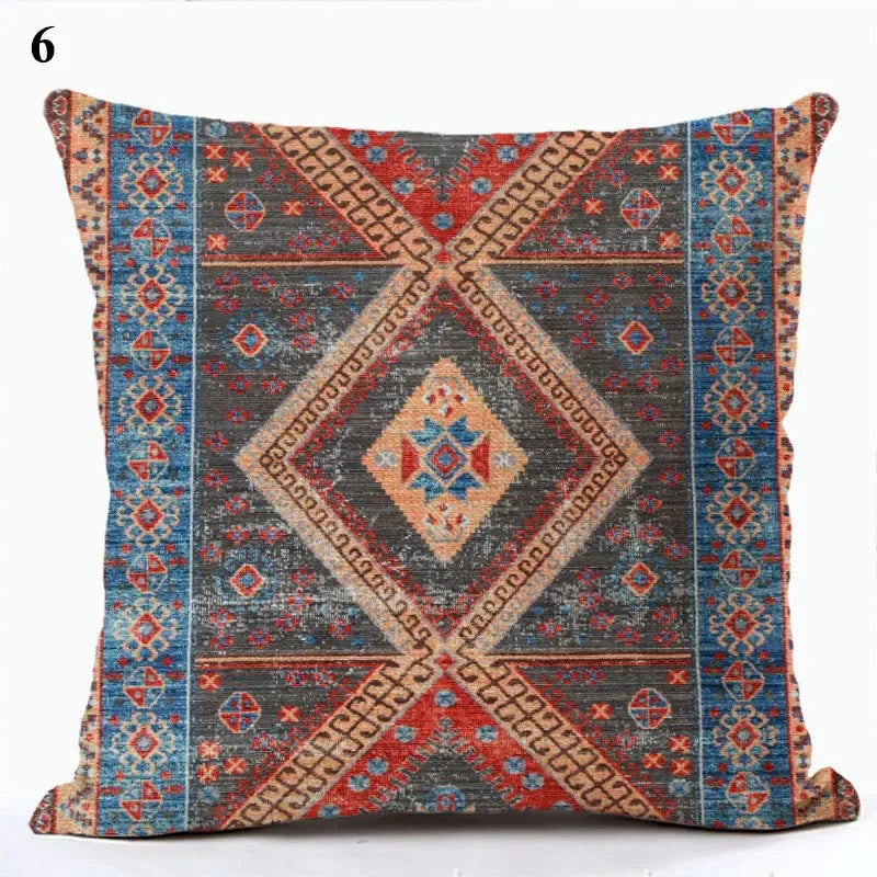 Bohemian Throw Pillows Case Brown Cushions Decorative Linen Comfortable Cover Cushion Geometric Cushion Cover Home Pillowcase