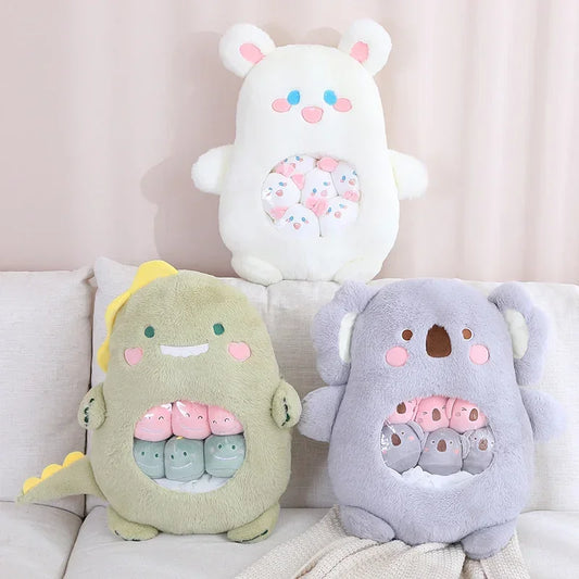 Cute Cartoon Animal Plush Toy Pillows Soft Filled Sofa Cushions Homdecors Decorations Living Room Pillows Holiday Gifts