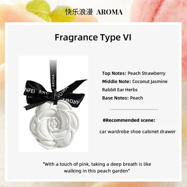 Home Car Office Aromatherapy New Antique Plaster Crafts Hanging Fragrance Spread Plaster Scented Ceramic Aroma Diffuser